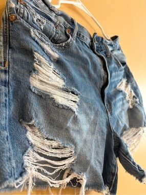 American Eagle Outfitters Blue Distressed Denim Jeans